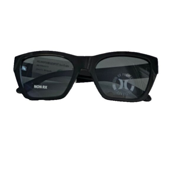 Hurley Newport HSL3003PSWM Sunglasses Black 100% UV Protection Polarized New NWT - Picture 1 of 13